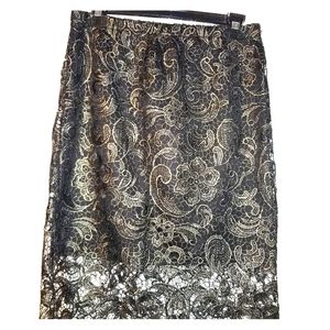Black Sans Souci Lacey Skirt